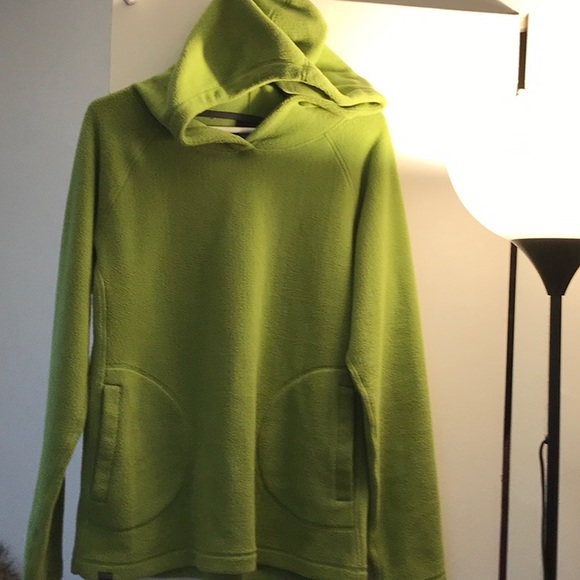EMS Lime Green Pullover SolftvFleece Hoodie - Picture 2 of 5
